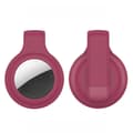 Pikkukuva 1 / 2: AirTags clip design silikonisuojus - Viininpunainen Red