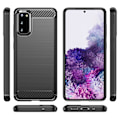 Miniatyrbillede 2 af 2: Carbon Flex Etui Samsung Galaxy S20 - Sort Black