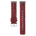 Miniatyrbillede 1 af 3: Fitbit Sense 2 / Versa 4 nylon-urrem - Rødvin Red