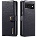 Miniatyrbillede 1 af 2: DG.Ming Google Pixel 6a 2-in-1 Pung Etui - Sort Black