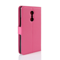 Miniatyrbillede 2 af 2: Lenovo K6 Note litchi korn PU læder flip etui - Rose Pink