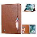 Miniatyrbillede 1 af 2: iPad 10.2 (2020) holdbar læder flip etui - brun Brown