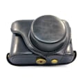 Miniatyrbillede 2 af 2: Fuji X100 / X100F / X100S PU læder beskyttende etui - Sort Black