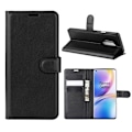 Miniatyrbillede 1 af 2: Classic OnePlus 8 Pro flip etui - Sort Black