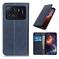 Miniatyrbillede 1 af 2: Wallet-style ægte Læder Flipcase til Xiaomi Mi 11 Ultra - Blå Blue