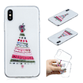 Miniatyrbild 1 av 2: iPhone Xs Max mjukt fodral med julmönster - Färgglad Julgran multifärg
