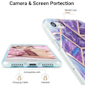 Miniatyrbillede 2 af 2: Marmor etui til iPhone SE 2020 / 8 / 7 - Lilla Purple