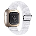 Miniatyrbild 1 av 2: Fitbit Sense / Versa 3 elastiskt klockarmband med justerbart spänne - Vit Vit