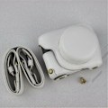 Miniatyrbillede 2 af 2: Panasonic Lumix DC-GF10 kameraetui i kunstlæder med bærerem - Hvid White