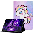 Miniatyrbillede 1 af 2: Lenovo Tab M10 Plus (Gen 3) læderetui med cool mønster - Hest Multicolor