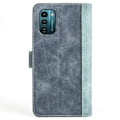 Miniatyrbillede 2 af 2: To Farvet Læder Flip Case til Nokia G11 / G21 - Blå Blue