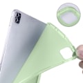Pikkukuva 2 / 2: iPad Pro 12,9 tuuman (2020) / (2018) kolminkertainen nahkakotelo - Vaaleanvihreä Green