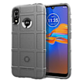 Pikkukuva 1 / 2: Rugged Shield Motorola Moto E6 Plus kuoret - Harmaa Silver grey