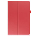 Miniatyrbillede 2 af 6: Foldbart etui med Lichi-tekstur til Samsung Galaxy Tab A8 10.5 (2021) - Rød Red