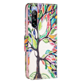 Miniatyrbillede 2 af 2: Wonderland Sony Xperia 10 III flip etui - Livstræ Multicolor
