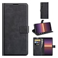 Miniatyrbillede 2 af 2: Wallet-style Læder Etui til Sony Xperia 1 Iii - Sort Black