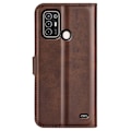 Pikkukuva 2 / 2: Lompakko Nahkakotelo For ZTE Blade A52 - Ruskea Brown