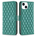 Miniatyrbillede 1 af 2: Rhombus mat iPhone 14 flip etui - Grøn Green