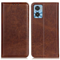 Pikkukuva 1 / 2: Lompakko-style Aitoa Nahkaa Läppäkotelo For Motorola Moto E22i / E22 - Kahvi Brown