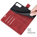 Pikkukuva 2 / 2: Wallet-style Nahkakotelo For Samsung Galaxy S22 - Punainen Red
