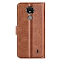 Pikkukuva 2 / 6: Lompakko Nahkakotelo For Nokia C21 - Vaalean Ruskea Brown