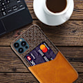 Miniatyrbild 2 av 2: Bofink iPhone 13 Pro Max skal med korthållare - Brun Brun