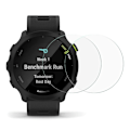 Miniatyrbillede 1 af 5: 2Pcs Garmin Forerunner 55 arc edge skærmbeskytter i hærdet glas Transparent
