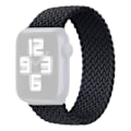 Miniatyrbillede 1 af 2: Apple Watch Series 6 / 5 44mm nylon urrem - Sort / Størrelse: M Black