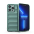 Miniatyrbillede 1 af 6: iPhone 13 Pro 6,1 tommer Anti-fall Rugged Back Shell Soft Flexible Phone Protector Case - Grøn Green