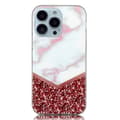 Miniatyrbillede 1 af 2: Marble design iPhone 14 Pro Max cover - Rosa Guld Splejsning Marmor Multicolor