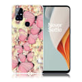 Miniatyrbild 1 av 2: Butterfly läder OnePlus Nord N100 fodral - Rosa Rosa