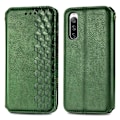 Pikkukuva 1 / 2: Nahkakotelo With A Stylish Rhombus Imprint For Sony Xperia 10 IV - Vihreä Green