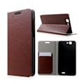 Miniatyrbillede 1 af 2: Mankell Huawei Ascend G7 Læder Flip Etui - Brun Brown