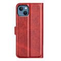 Miniatyrbillede 2 af 2: iPhone 14 læderetui med pung - Rød Red