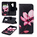 Miniatyrbillede 1 af 2: Samsung Galaxy S9 Plus Printet Mønster PU læder flip etui - frisk blomst Purple