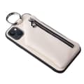 Miniatyrbild 2 av 2: iPhone 14 Plus avtagbart läderfodral med nyckelband - Vit Vit