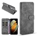Pikkukuva 1 / 2: DG.MING Samsung Galaxy S21 Ultra Retro Case - Harmaa Silver grey