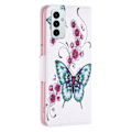 Miniatyrbillede 2 af 2: Wonderland Samsung Galaxy M23 flip etui - Ferskenblomst Og Sommerfugle Multicolor