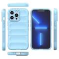 Miniatyrbild 2 av 6: Mjukt greppformat iPhone 13 Pro skal - Blå Blå