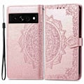 Miniatyrbild 1 av 2: Mandala läder Google Pixel 7 fodral - Rosa Rosa