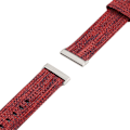 Miniatyrbillede 3 af 3: Fitbit Sense 2 / Versa 4 nylon-urrem - Rødvin Red