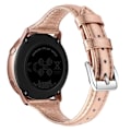 Miniatyrbild 1 av 2: 20mm Universal enkelt klockarmband i äkta läder med - Roséguld Rosa