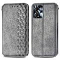 Miniatyrbillede 1 af 2: Læder Etui med A Stilfuldt Rhombus Tryk til Motorola Moto G23 / G13 - Grå Silver grey
