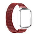Pikkukuva 1 / 2: Xiaomi Redmi Watch 2 ruostumattomasta teräksestä valmistettu ranneke ja suojus - Punainen / Hopea Runko Red