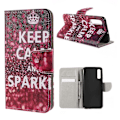 Pikkukuva 1 / 2: Wonderland Samsung Galaxy A50 kotelot - Quote Keep Calm and Sparkle Red