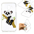 Miniatyrbillede 1 af 2: Samsung Galaxy J4 (2018) mønstret gele etui - Panda Klatrer Træ Multicolor