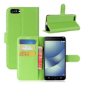 Miniatyrbillede 1 af 2: Asus Zenfone 4 Max 5.2 (ZC520KL) litchi tekstur PU læder flip etui - Grøn Green