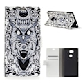 Miniatyrbillede 1 af 2: Sony Xperia L2 etui i læder med holder - Fantasidyr Multicolor