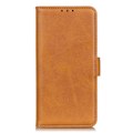 Pikkukuva 3 / 6: Lompakko-style Aitoa Nahkaa Läppäkotelo For Google Pixel 7a - Ruskea Brown