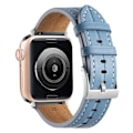 Miniatyrbild 1 av 5: Apple Watch Series 8 (41mm) klockarmband i äkta läder - Blå Blå